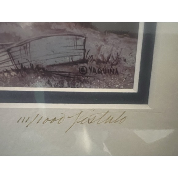 Vintage Vestuto Nautical Prints Lighthouse Submarine Framed Set of 2 - Picture 3 of 15